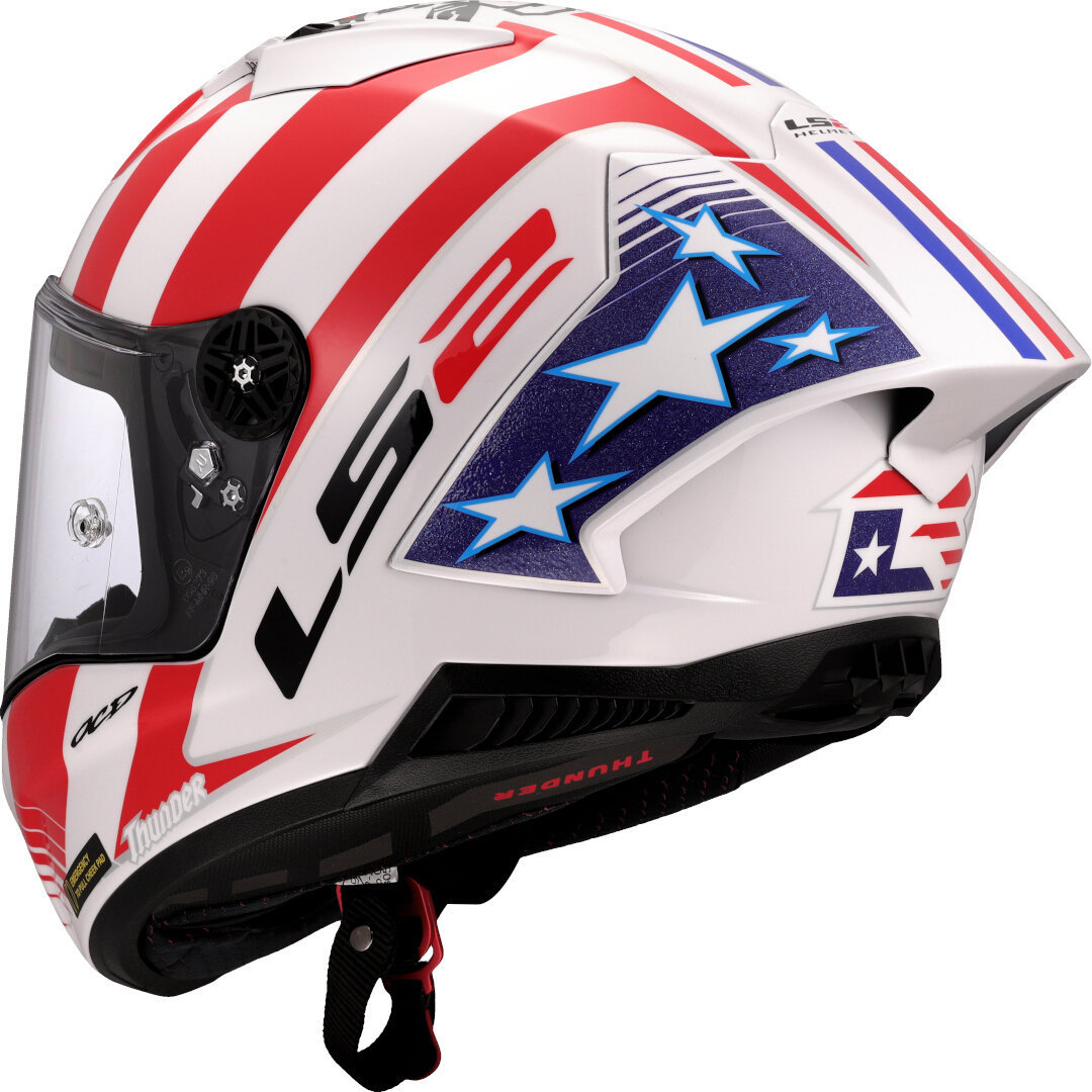 LS2 FF805 Thunder GP Baz Replica Carbon Casque S (55/56) Figure 3