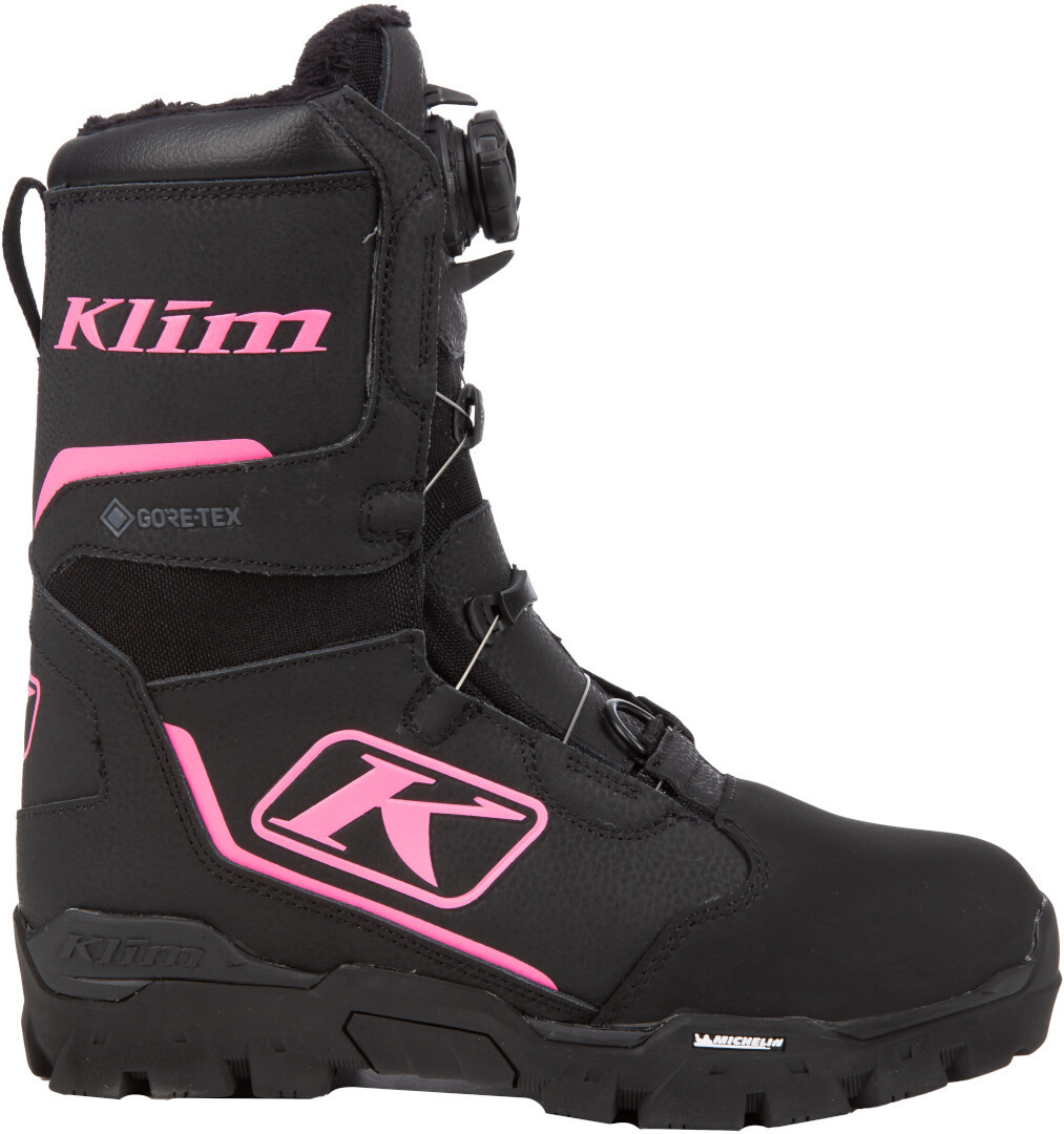 Klim Aurora GTX BOA 2023 Cizme pentru snowmobile pentru doamne Negru/roz 6 Figura 9