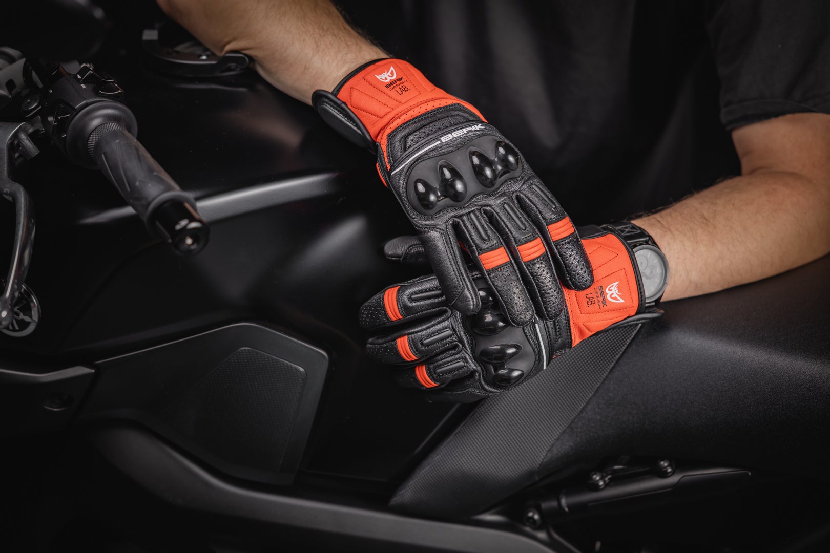 Berik TX-2 Gants de moto Rouge/Noir XL Figure 5