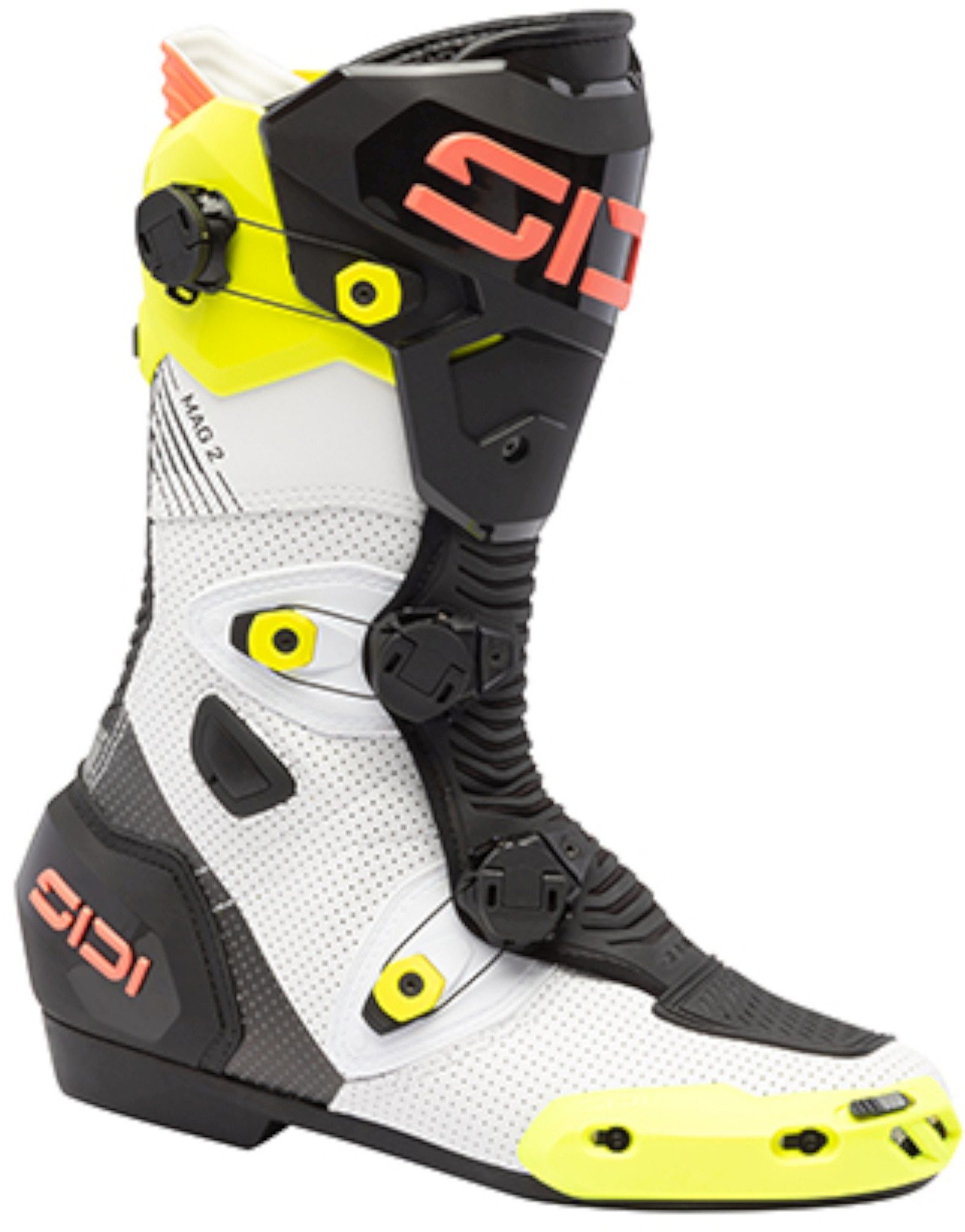 Sidi Mag-2 Air Motorcycle Boots black/white/neon 43 Figure 1
