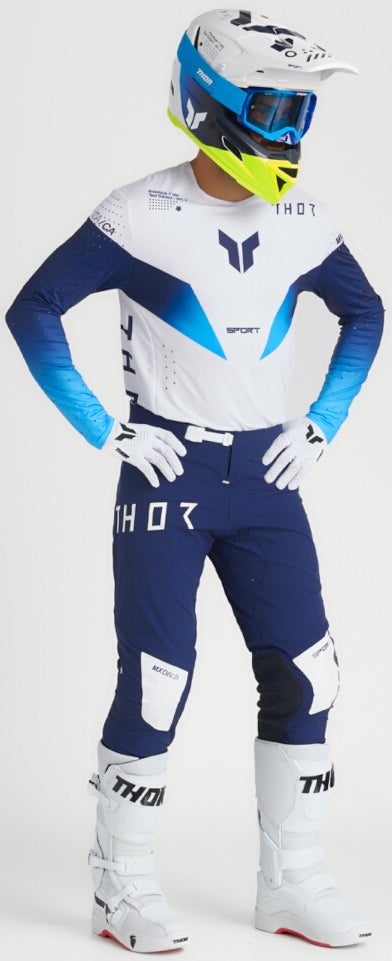 Thor Sportmode Strike Motocross Pants blue/white 40 Figure 6