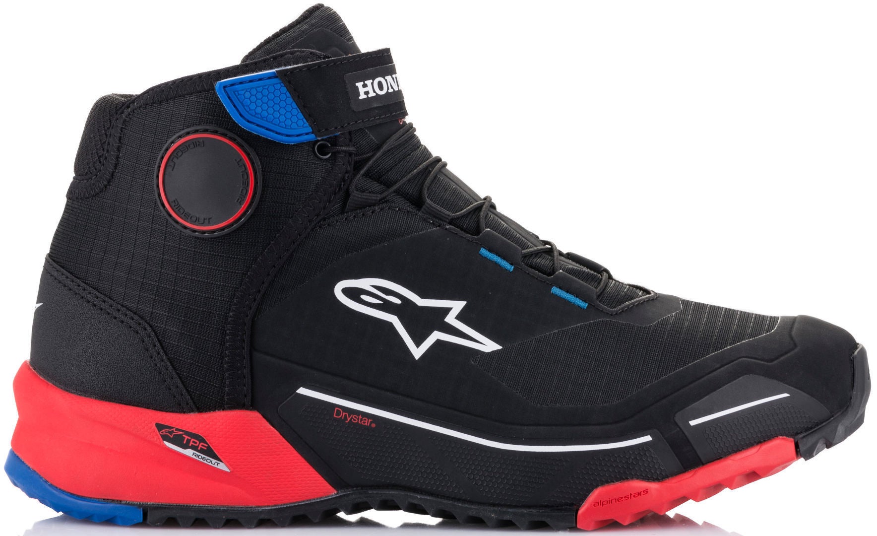 Alpinestars Honda CR-X Drystar Motorcykel sko sort/rød/blå 9 (42) Figur 5