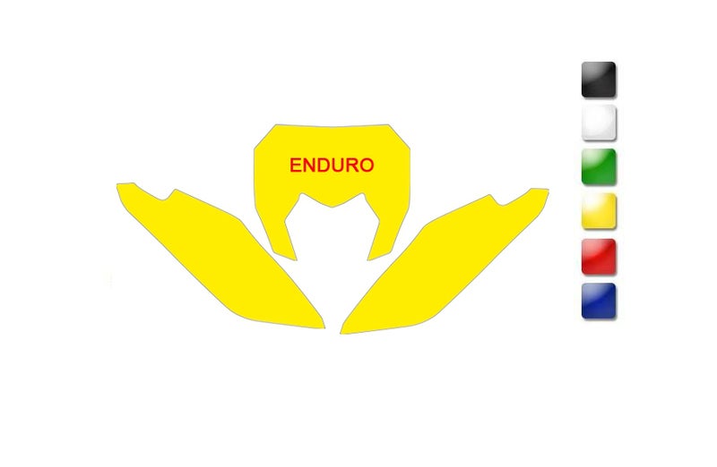 Melro Fundo amarelo da placa de Sherco Figura 1