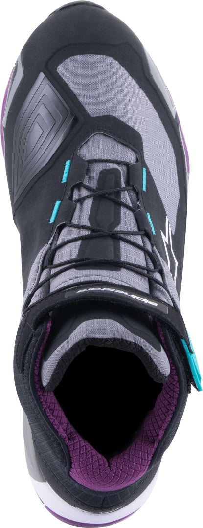 Alpinestars Stella CR-X Drystar Дамски мотоциклетни обувки черно/сиво/лилаво 7,5 (39) Фигура 3