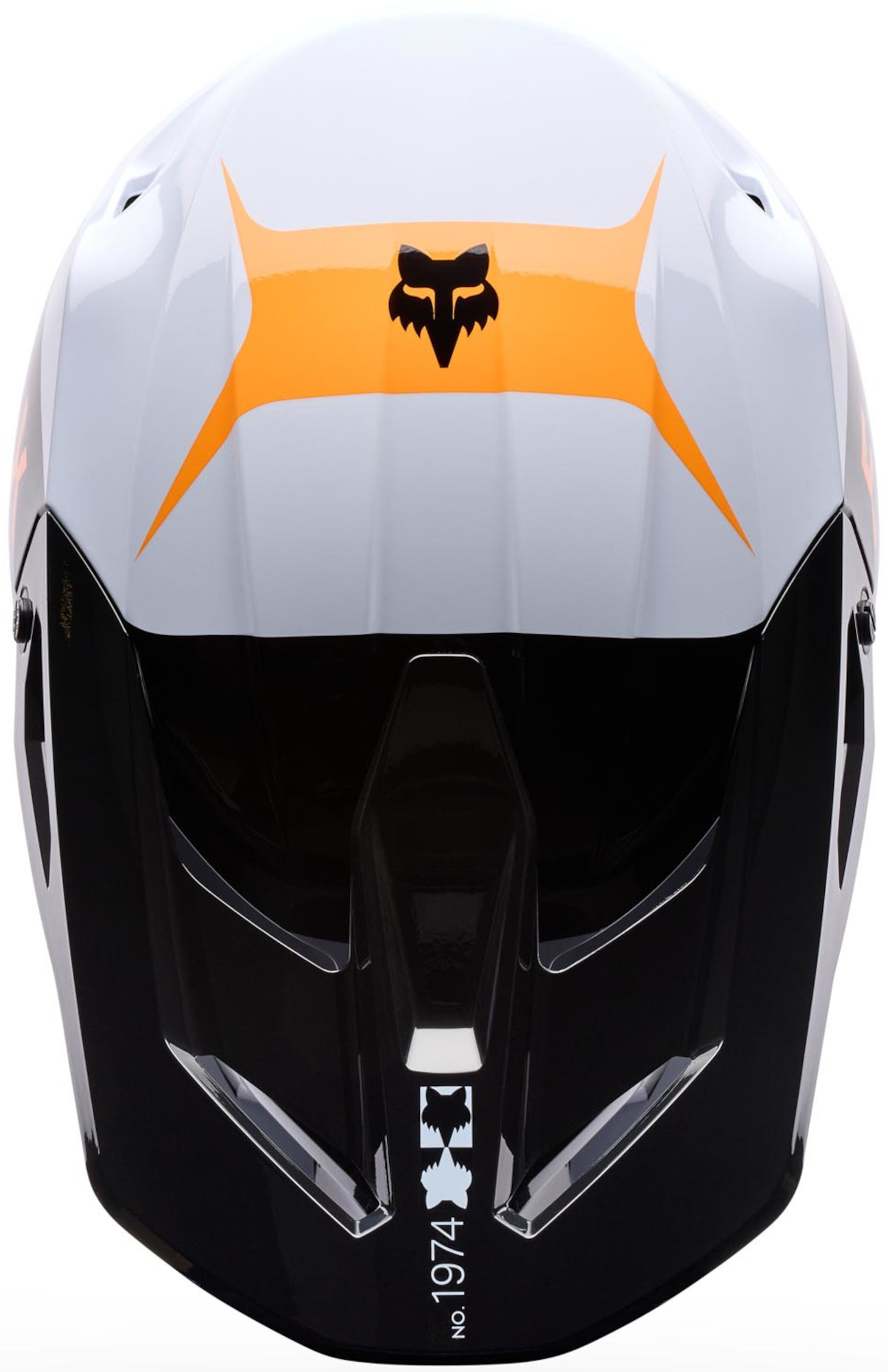 FOX V1 Noble Cască de motocross pentru tineret Alb/Negru/Galben S Figura 5
