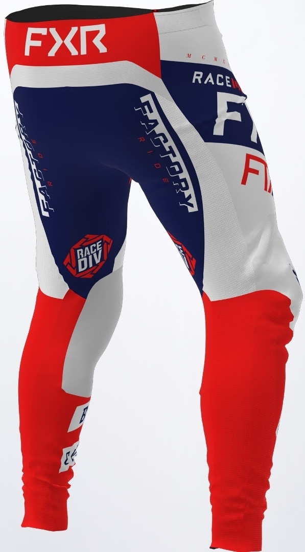FXR Podium Gladiator Motocross Pants white/blue/red 30 Figure 2