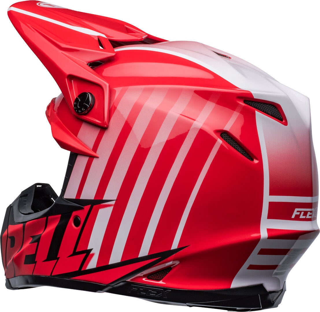Bell Moto-9S Flex Sprint Casco Motocross rosso/nero M Figura 5