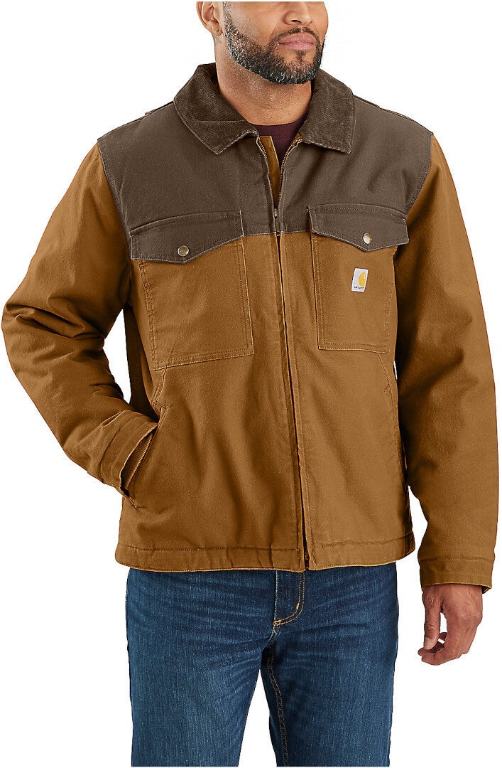 Carhartt Montana Rugged Flex Relaxed Fit Duck Insulated Jacket brown L Figure 7