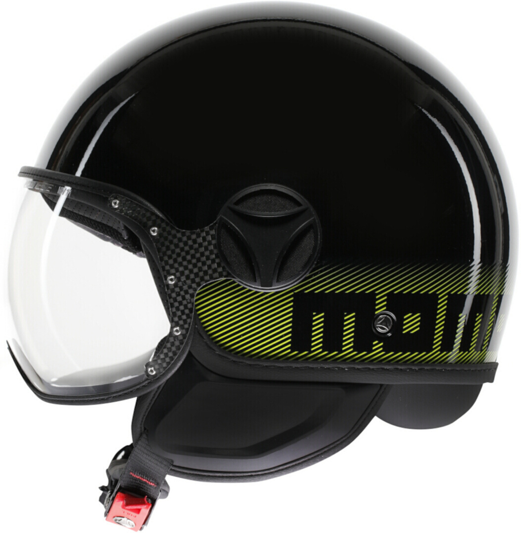 MOMO FGTR Classic Stripes Cască cu reacție negru/galben-neon S (55/56) Figura 4