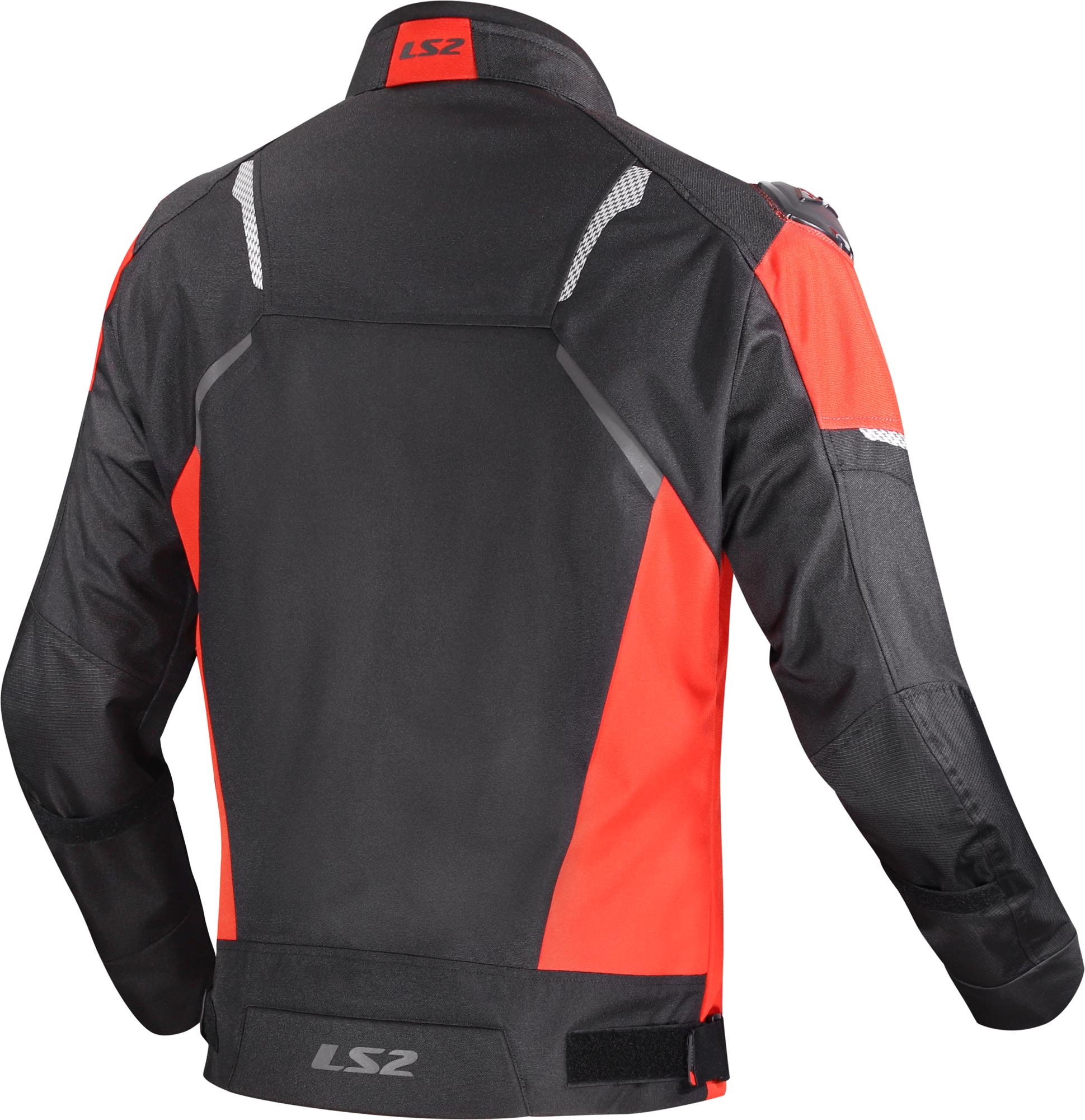 LS2 Zoom waterproof Motorcycle Textile Jacket black/red 3XL Figure 2