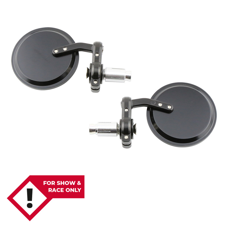 HIGHSIDER smart Bar End Mirror Svart Rund (Par) Figur 1
