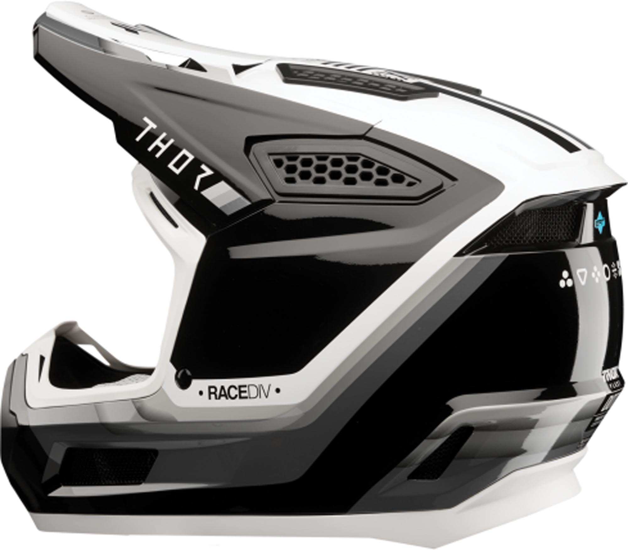 Thor Fleet Defy Motocrosshjelm sort/grå/hvid L (59/60) Figur 2