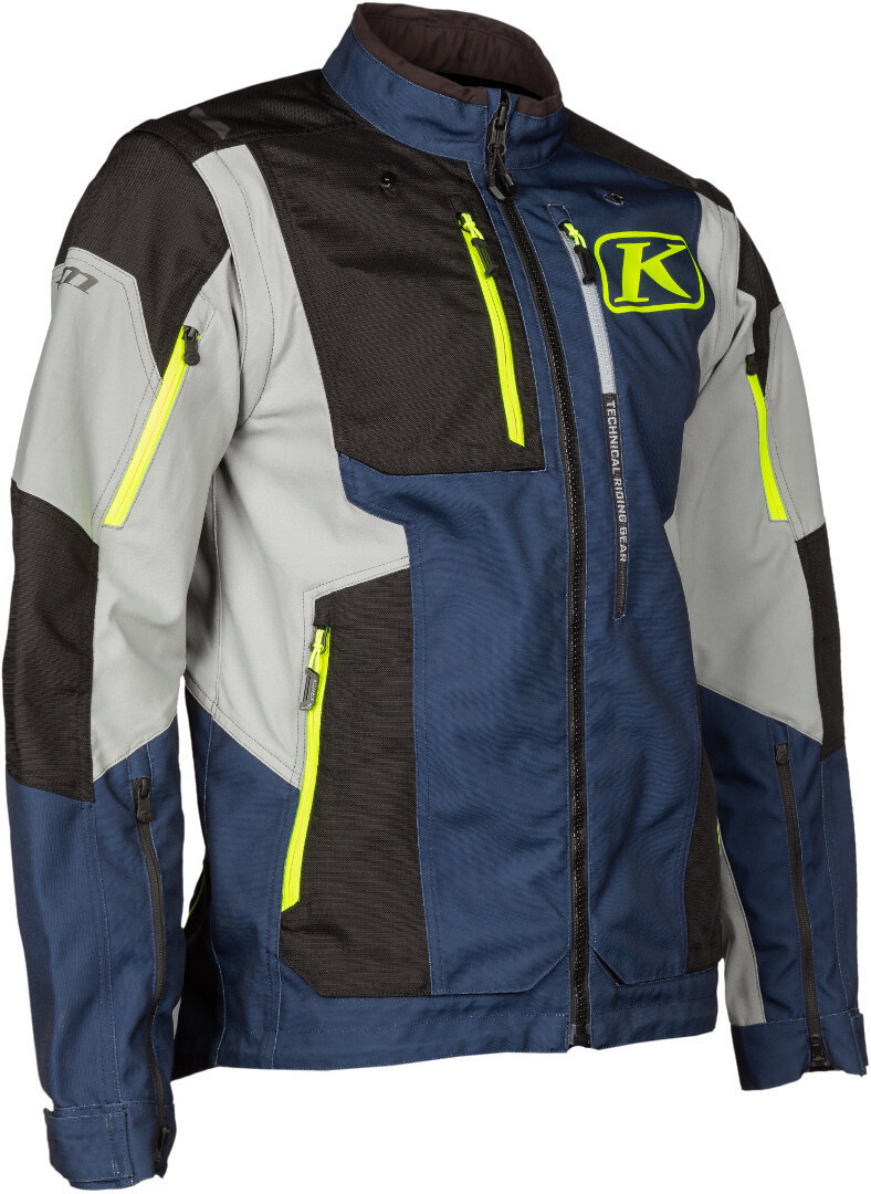 Klim Dakar Motorcycle Textile Jacket blue/white/yellow L Figure 3