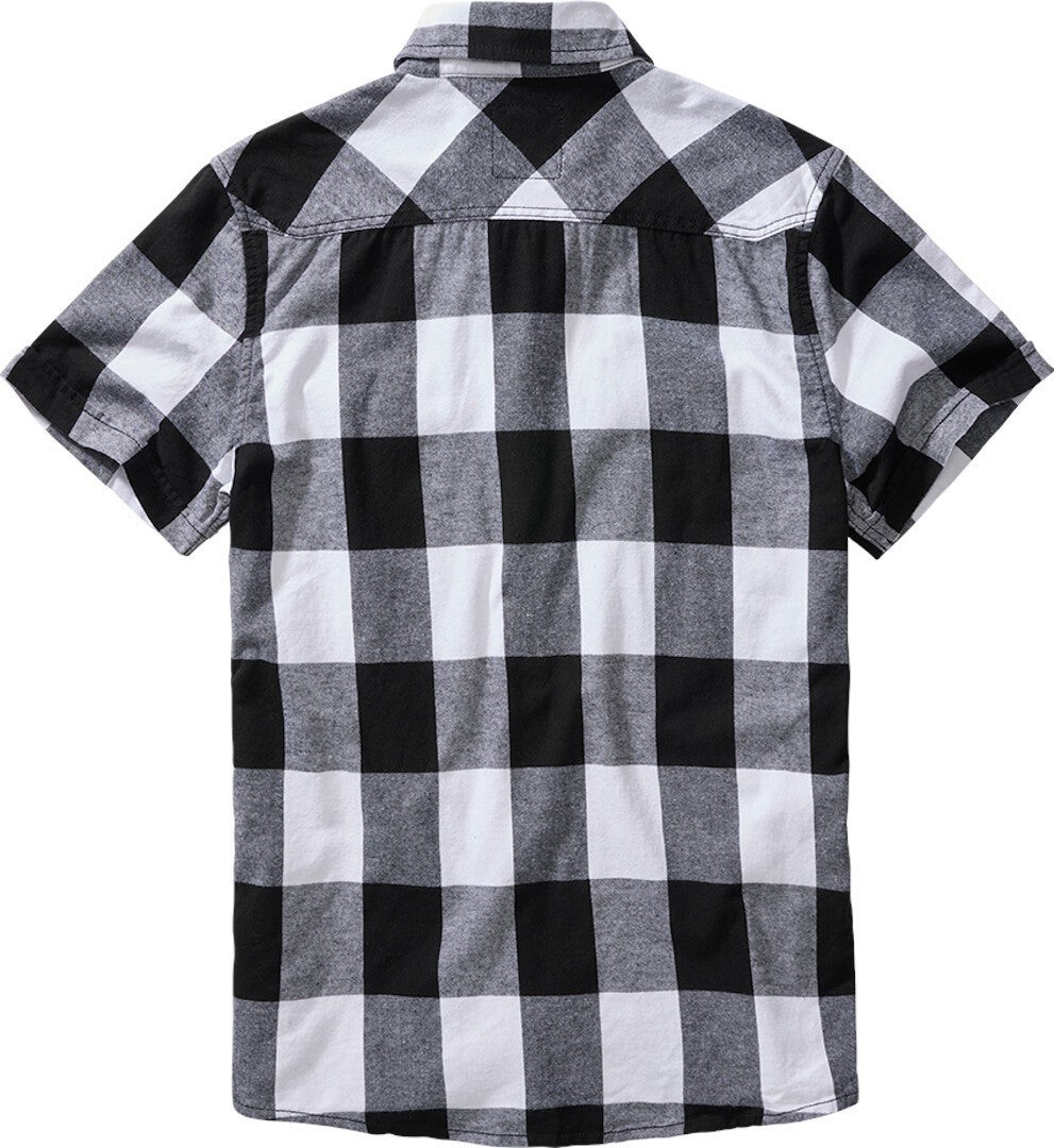 Brandit Checkshirt Camicia a maniche corte bianco/nero L Figura 2