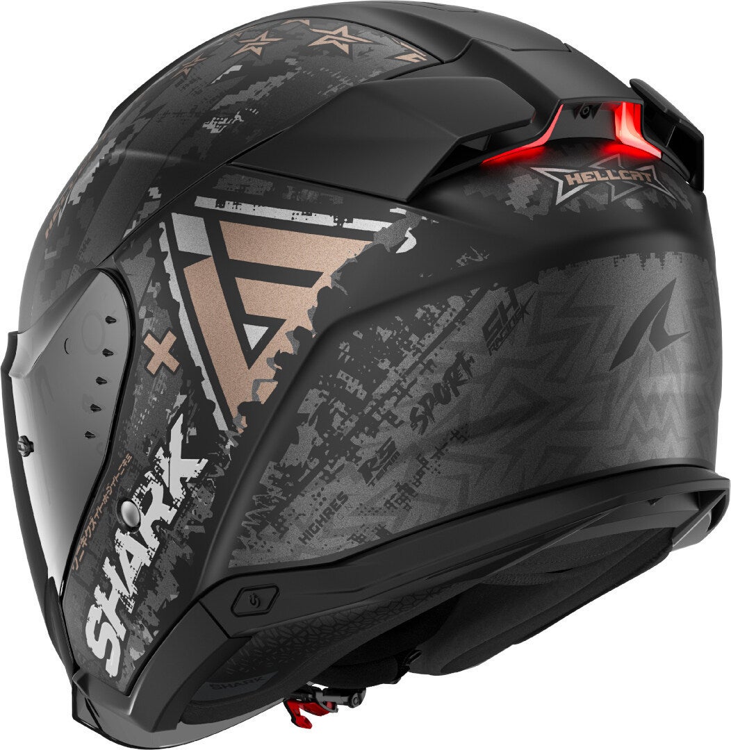 Shark Skwal i3 Jet Hellcat Cască cu reacție Negru mat/antracit/bronz L (59/60) Figura 3
