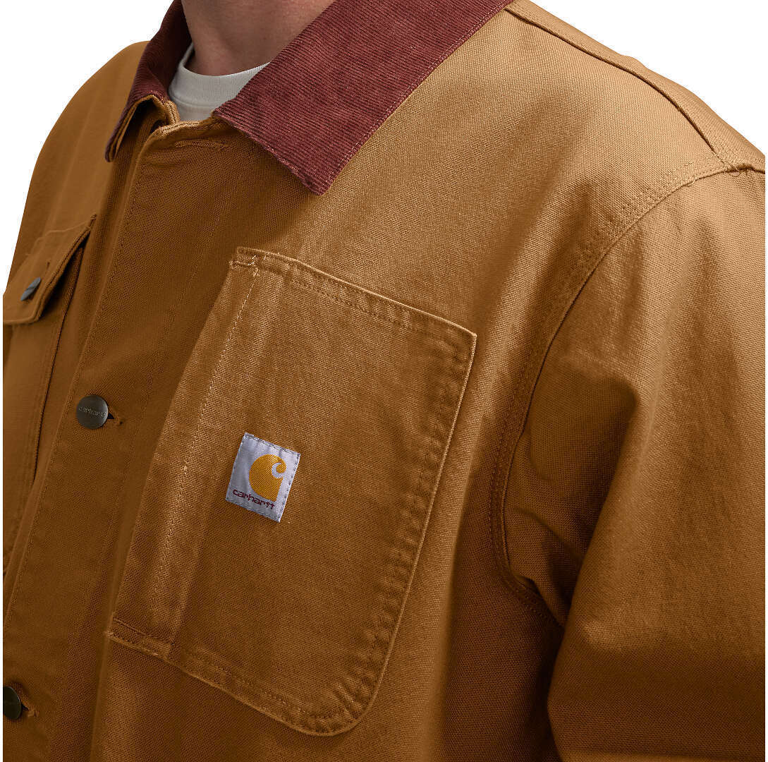 Carhartt Loose Fit Firm Duck Blanket-Lined Chore Mantel S Abbildung 2