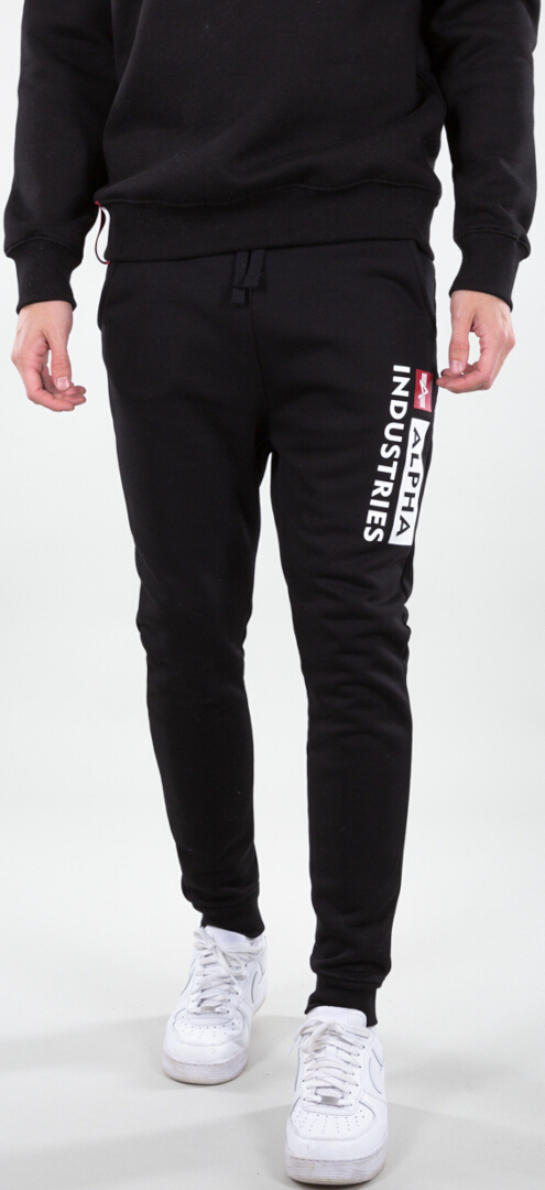 Alpha Industries Block-Logo Spodnie dresowe schwarz M Rysunek 1