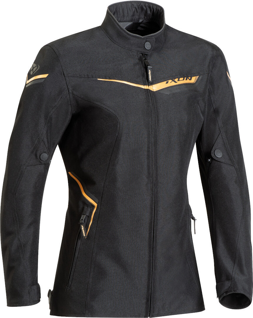Ixon Slash Ladies Motorcykel Textil jacka Svart/guld XS Figur 1