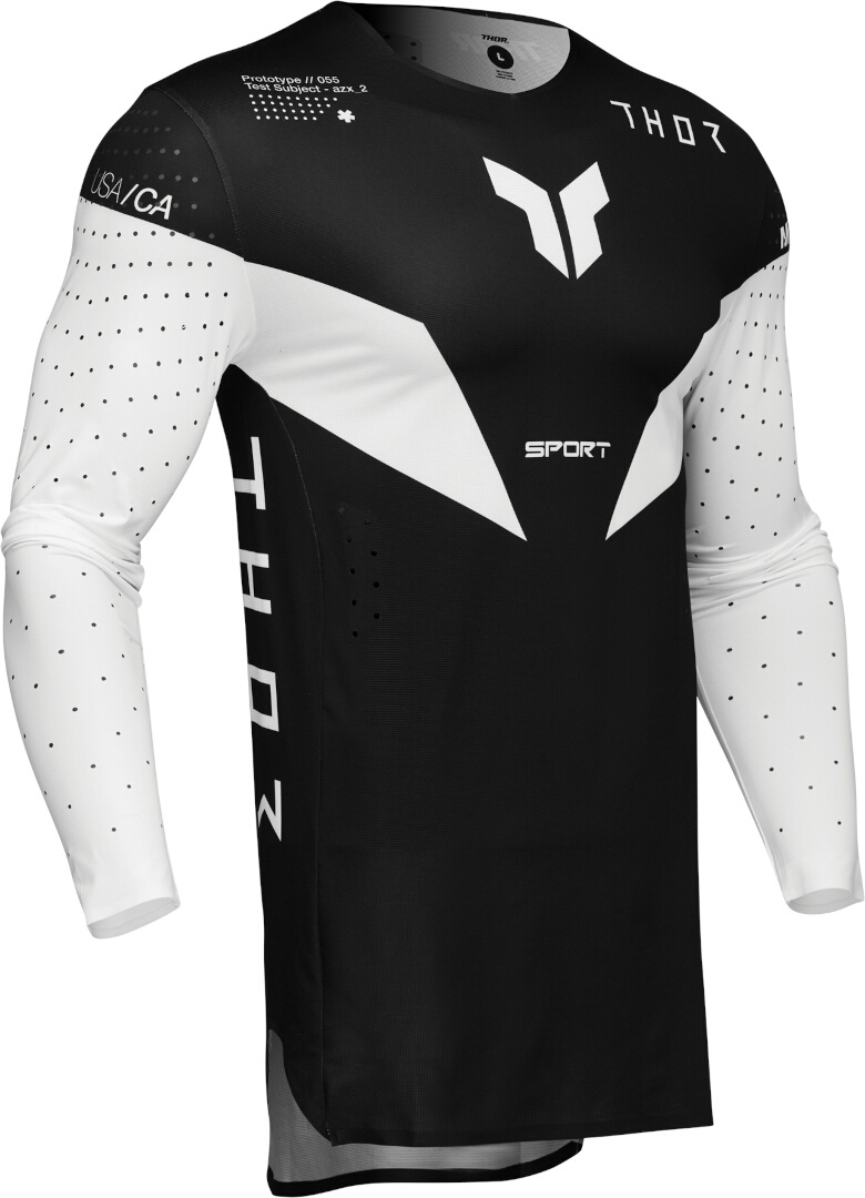 Thor Sportmode Strike Motokrosový dres černobílá M Obrázek 3