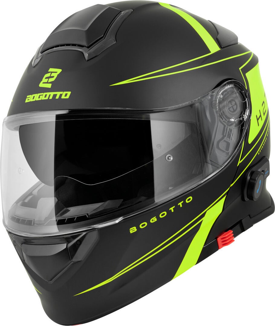 Bogotto H271 BT Taog Bluetooth Casco nero opaco/giallo L Figura 3