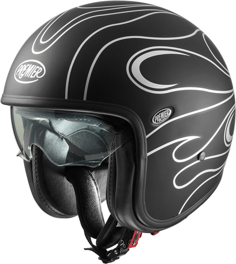 Premier Vintage FR Chromed BM Capacete a jato preto/prata M (57/58) Figura 1