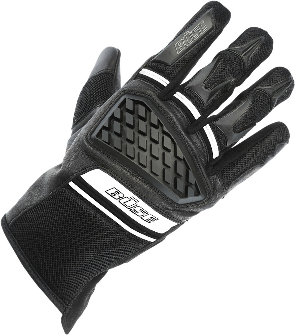 Büse Braga Motorcycle Gloves black/white 12 Figure 1