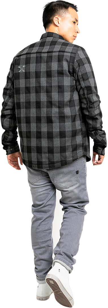 John Doe Motoshirt Skjorte grå/sort M Figur 11