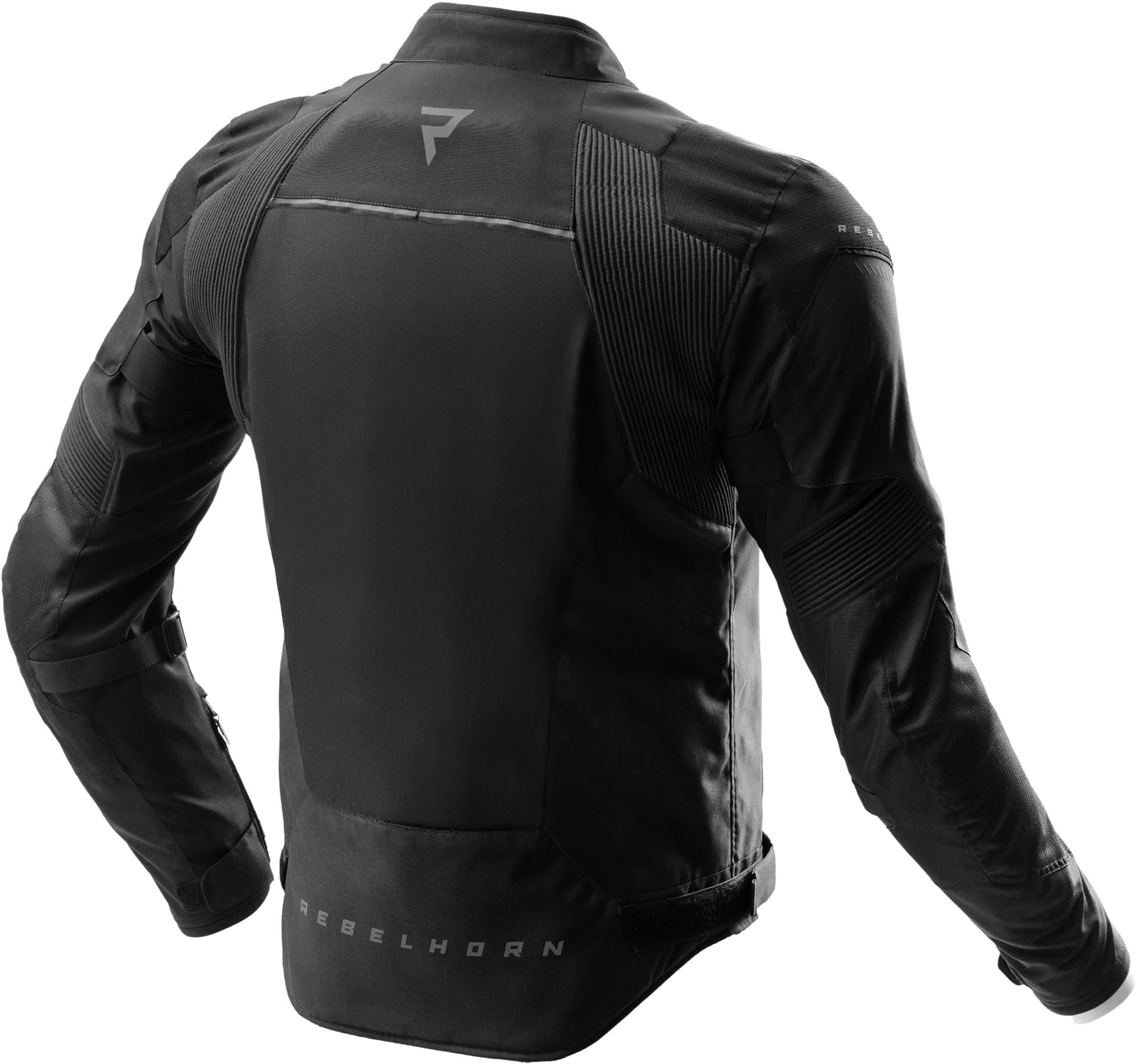 Rebelhorn Swift waterproof Motorcycle Textile Jacket black S Figure 2