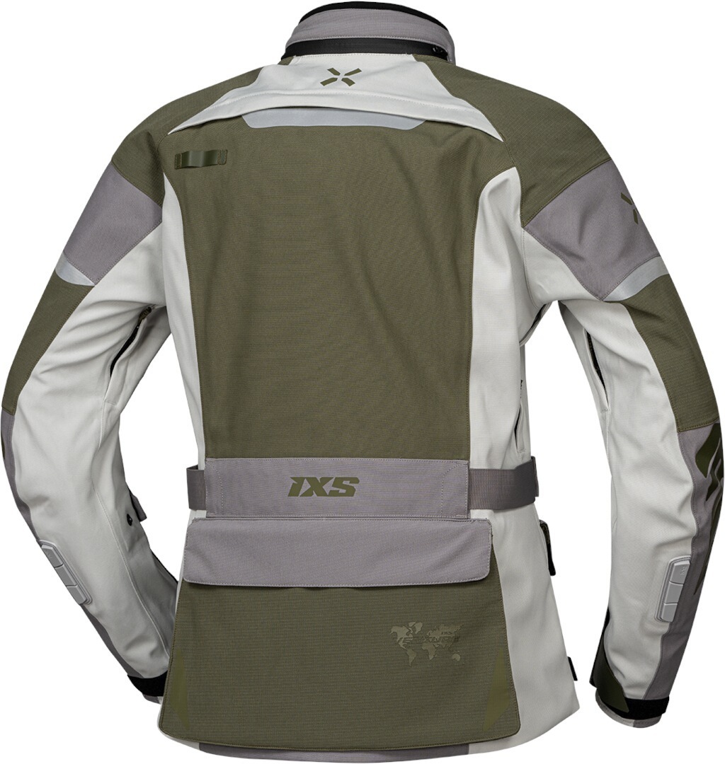 IXS Venture-STX 1.0 vattentät damer motorcykel textil jacka grön/grå XL Figur 2