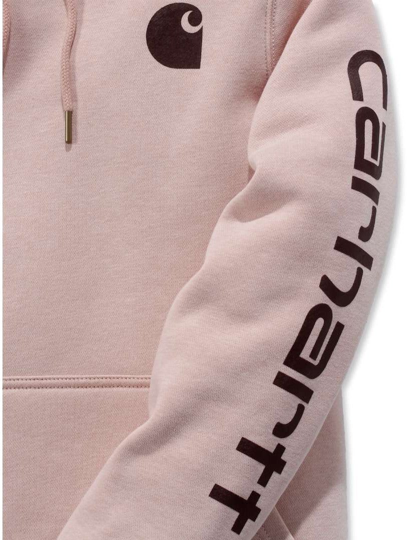 Carhartt Clarksburg Logo Sweat à capuche pour dames rose XS Figure 2