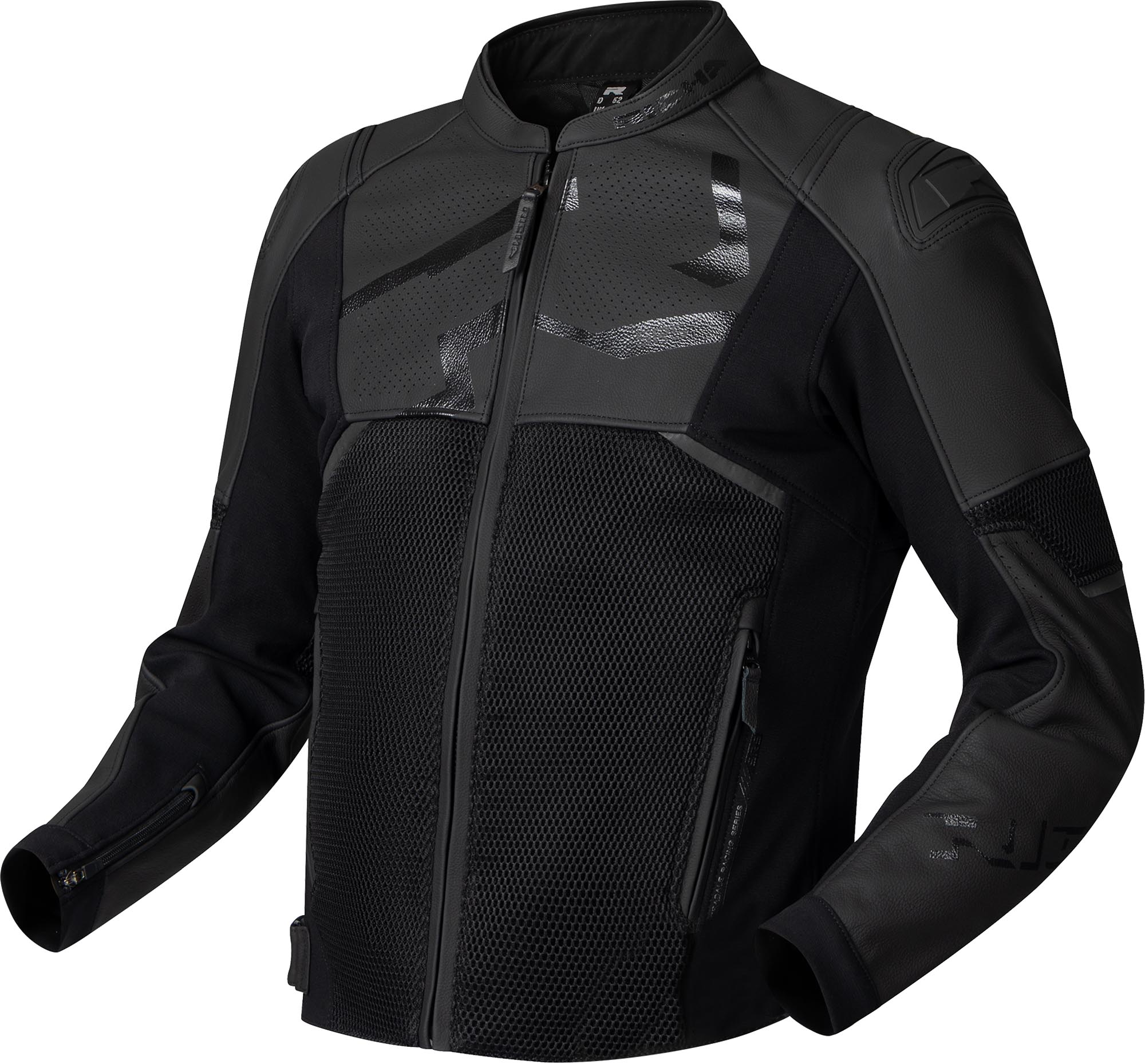 Richa Stradale Evo Motorcycle Leather Jacket black 60 Figure 1