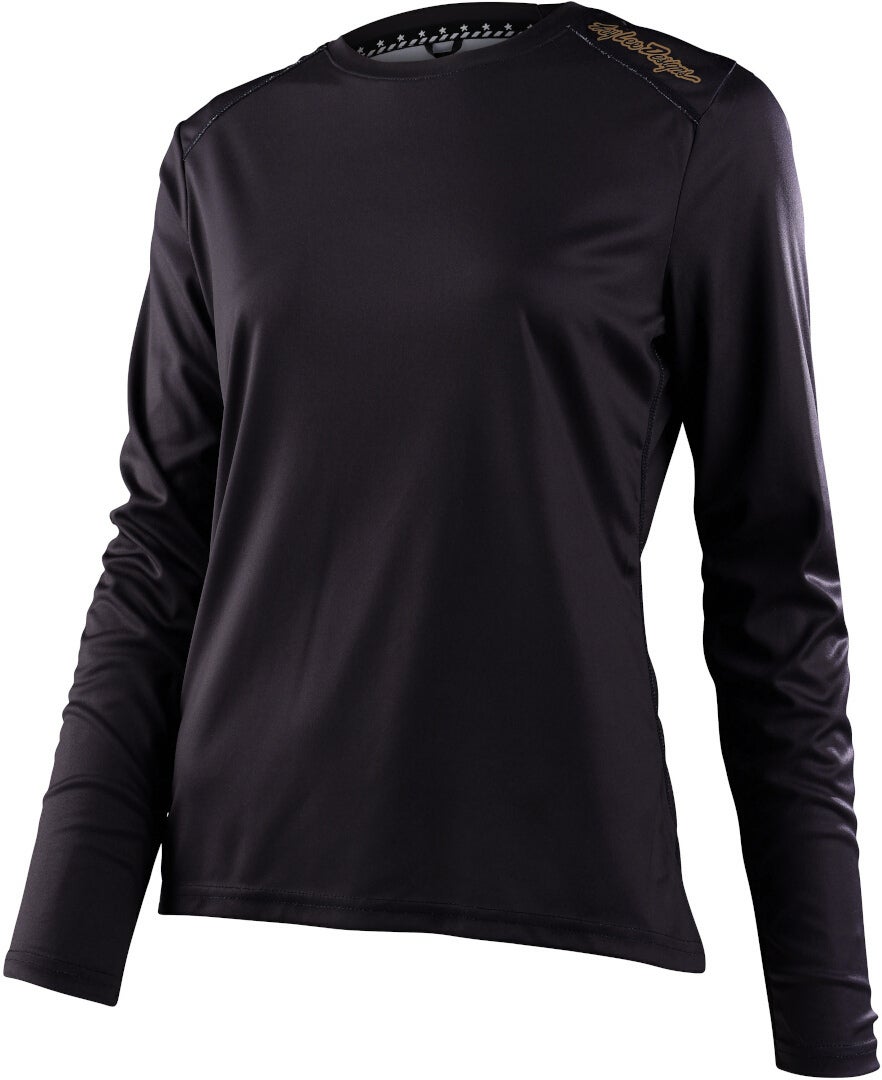 Troy Lee Designs Lilium Solid Black Ladies Fiets Jersey XS Figuur 1