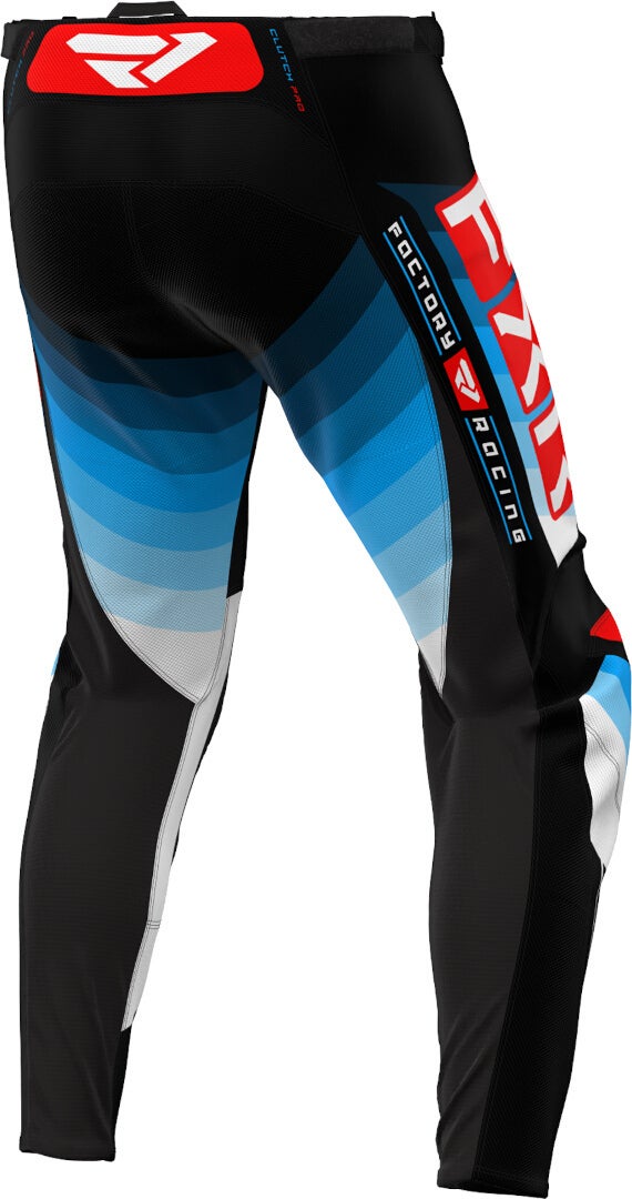 FXR Clutch Pro 2024 Motocross Pants black/white/blue/red 32 Figure 4
