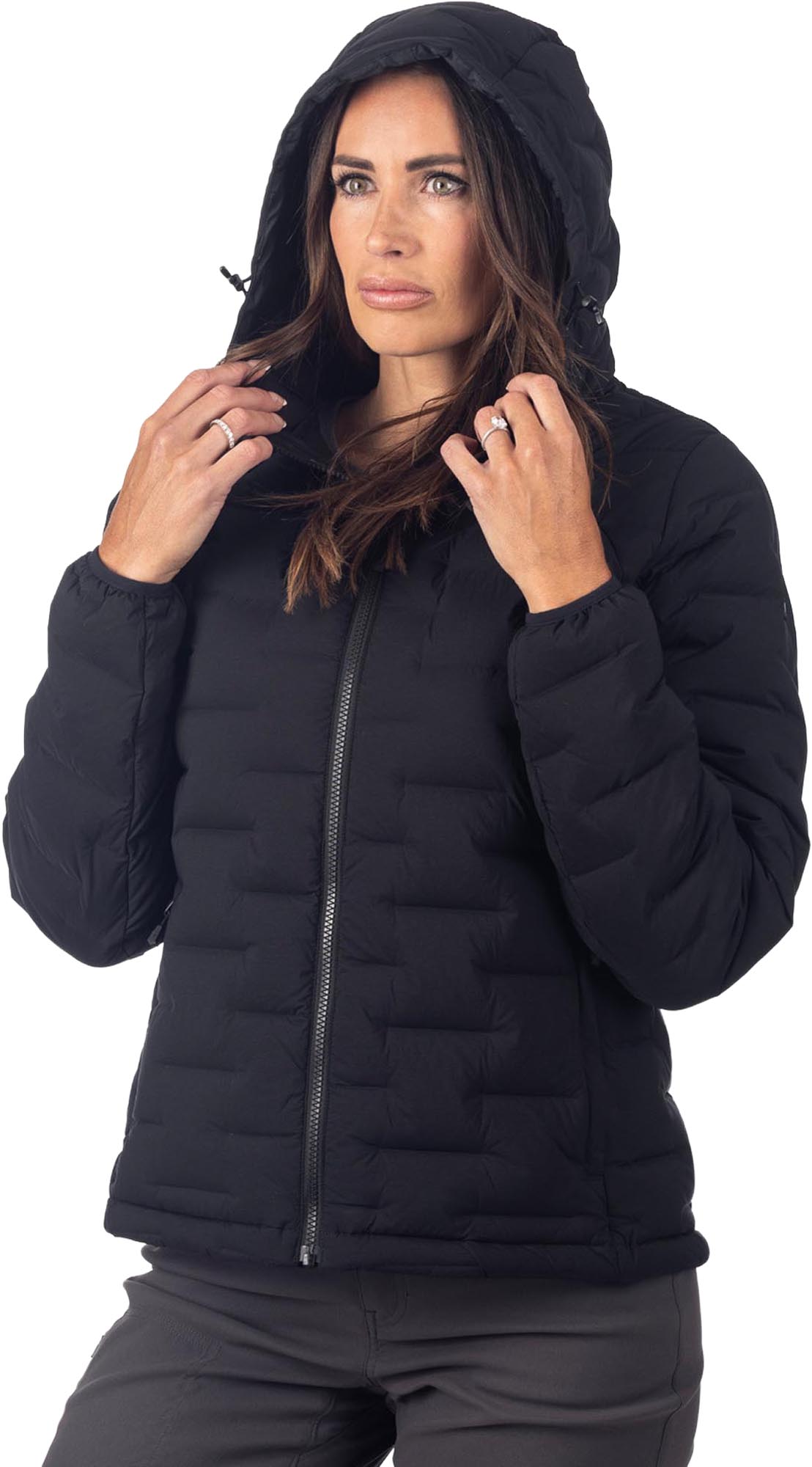 Klim Luna Stretch Dames Donsenjas Zwart L Figuur 2