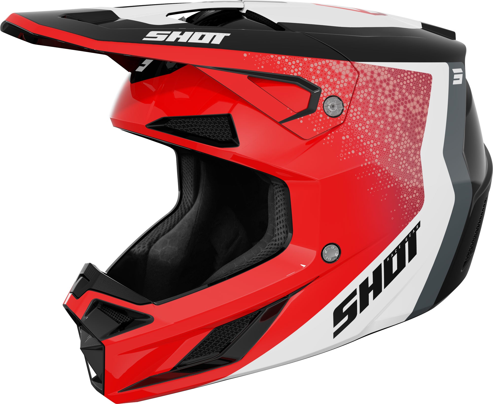Shot Speed Hybrid Motocross hjelm rød XXL (63/64) Figur 1