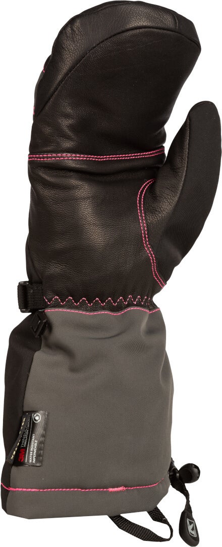 Klim Allure 2022 Dame snescooter vanter grå/sort/pink L Figur 2
