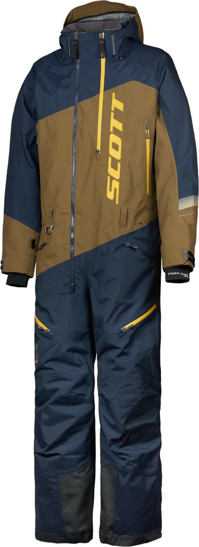 Scott DS Shell Dryo 2023 One Piece Snowmobile Suit Brown/dark blue 2XL Figure 2