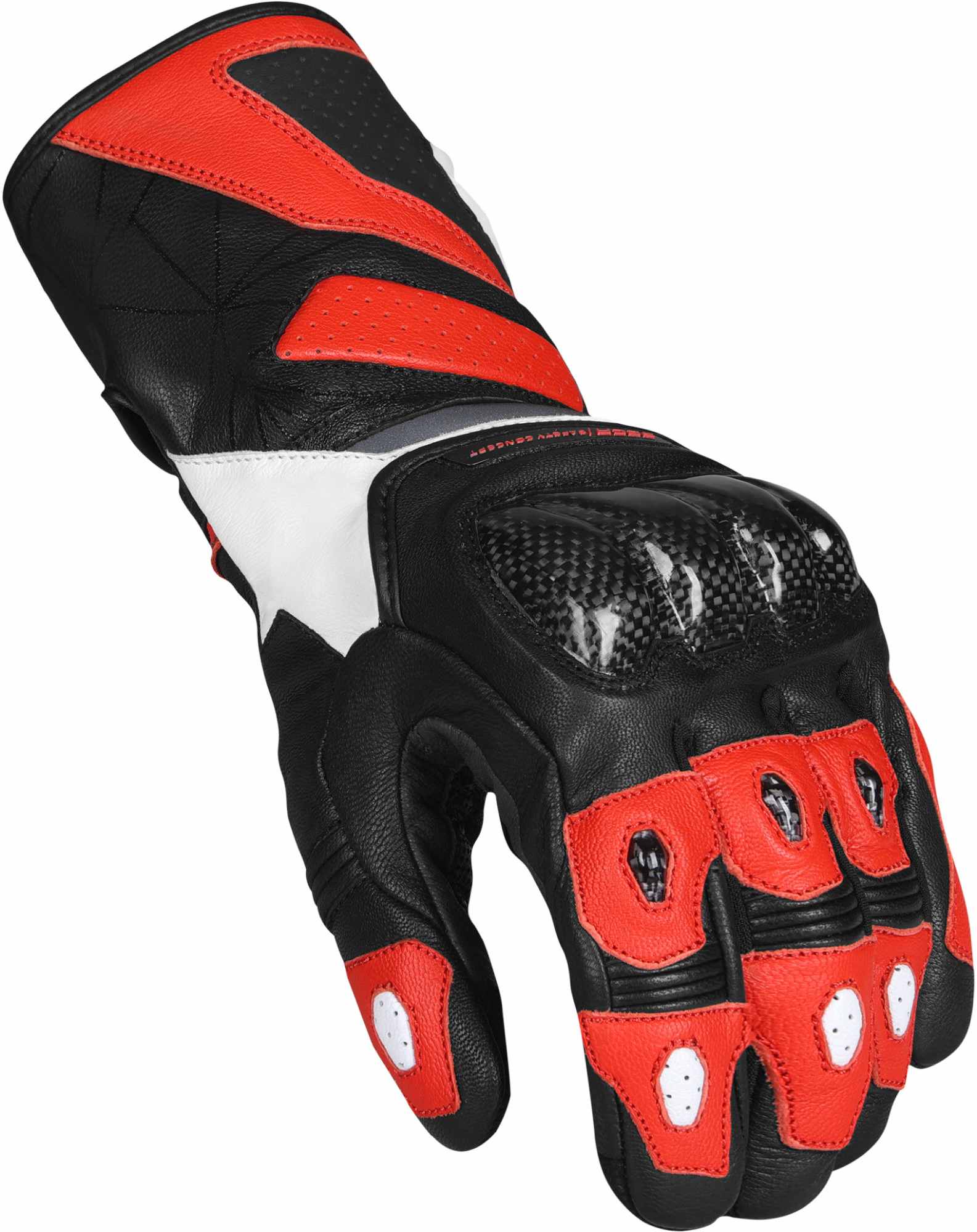 Seca Atom Motorcycle Gloves black/red L Figure 2
