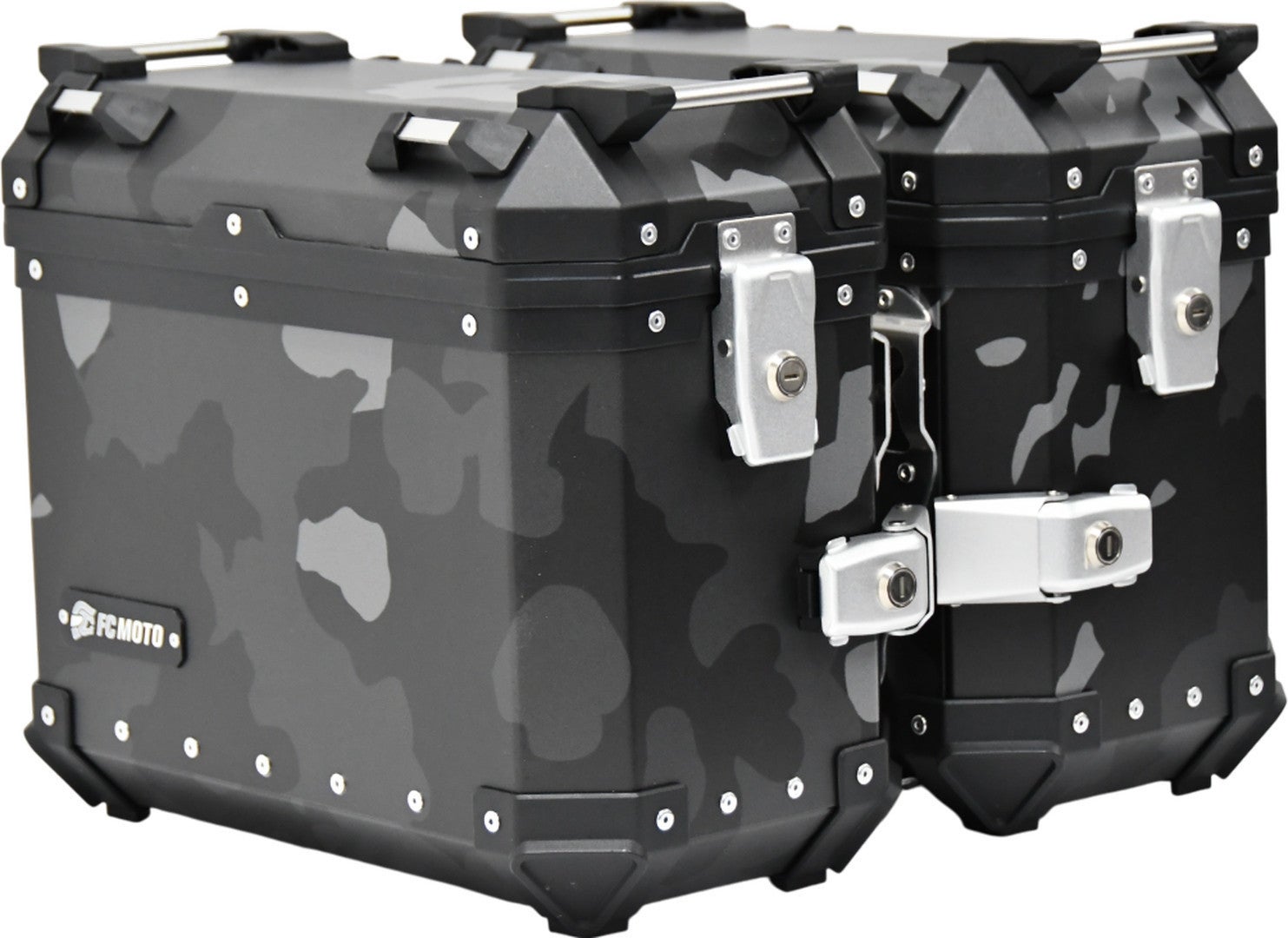 FC-Moto Terreno EVO Camo Black 28 L Alu Side Case Set + Lock Cylinder Set Main article Figure 1