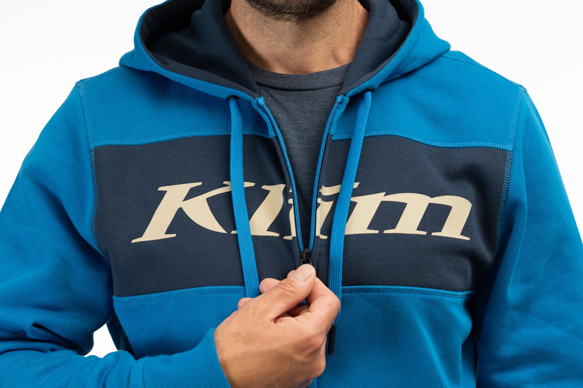 Klim Trailside Cappuccio con zip blu M Figura 4