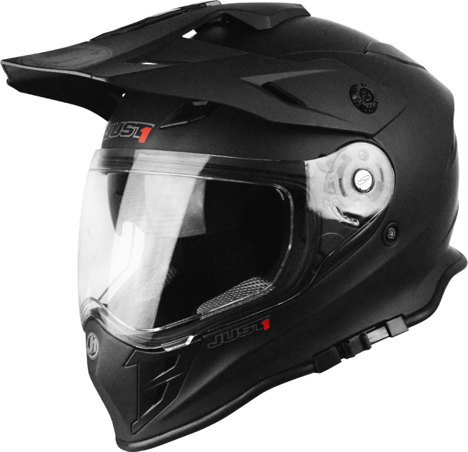 Just1 J34 Pro Solid Motocross hjelm Black Matt S (55/56) Figur 1