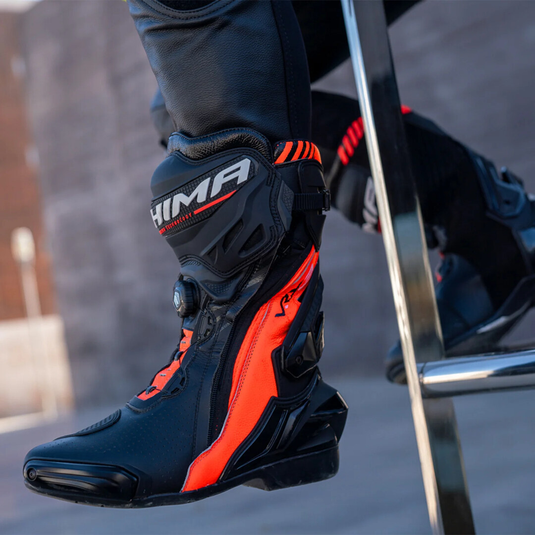 SHIMA VRX-3 perforated Motorcycle Boots black/red/white 48 Figure 5