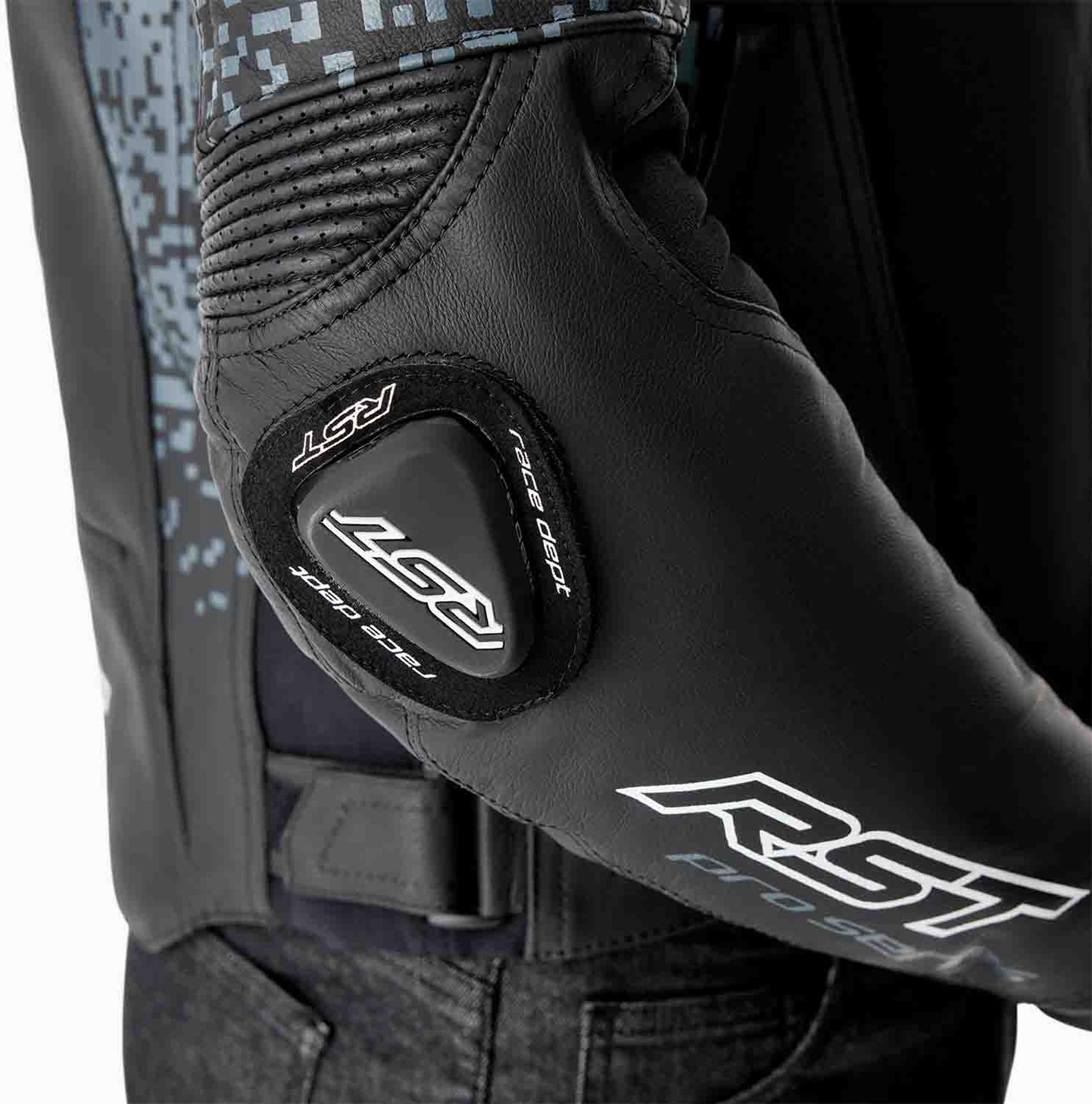RST Pro Series Supersport-K D3O perforierte Motorrad Lederjacke schwarz/grau 56 Abbildung 5