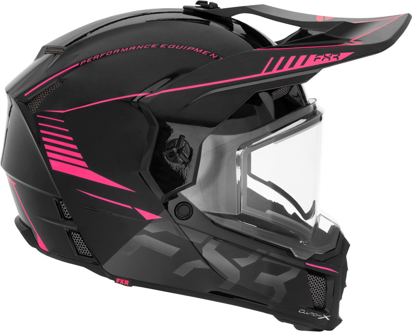 FXR Clutch X Pro Snescooter hjelm sort mat/pink XL (61/62) Figur 2