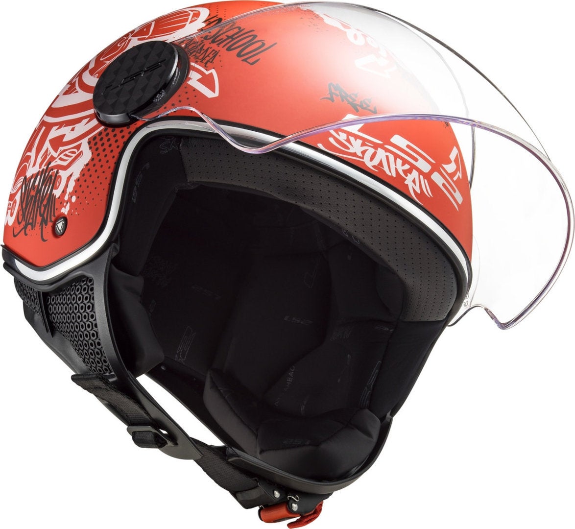 LS2 OF558 Sphere Lux Skater Jet Helmet red XL Figure 3