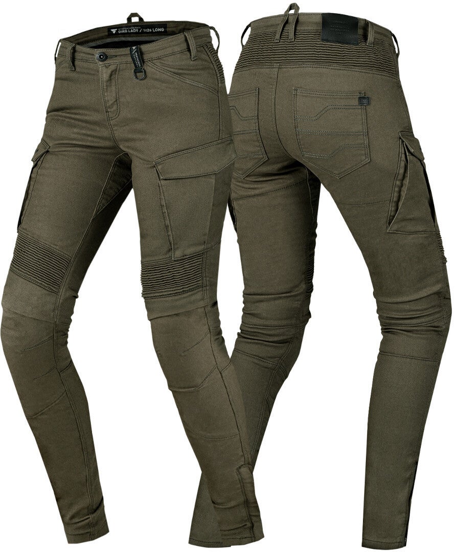 SHIMA Giro 2.0 Ladies Motorcycle Textile Pants Khaki 32 L30 Figure 3