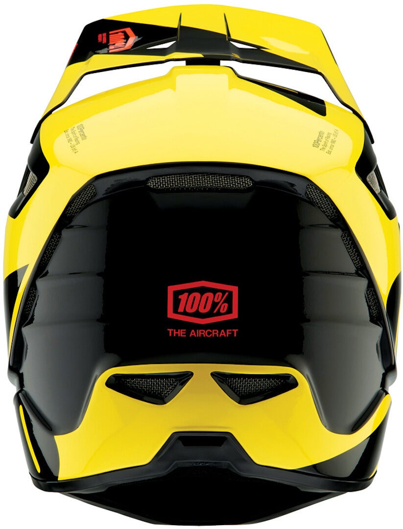 100% Aircraft Composite LTD Neon Yellow Downhill Helmet L (59/60) Figure 2