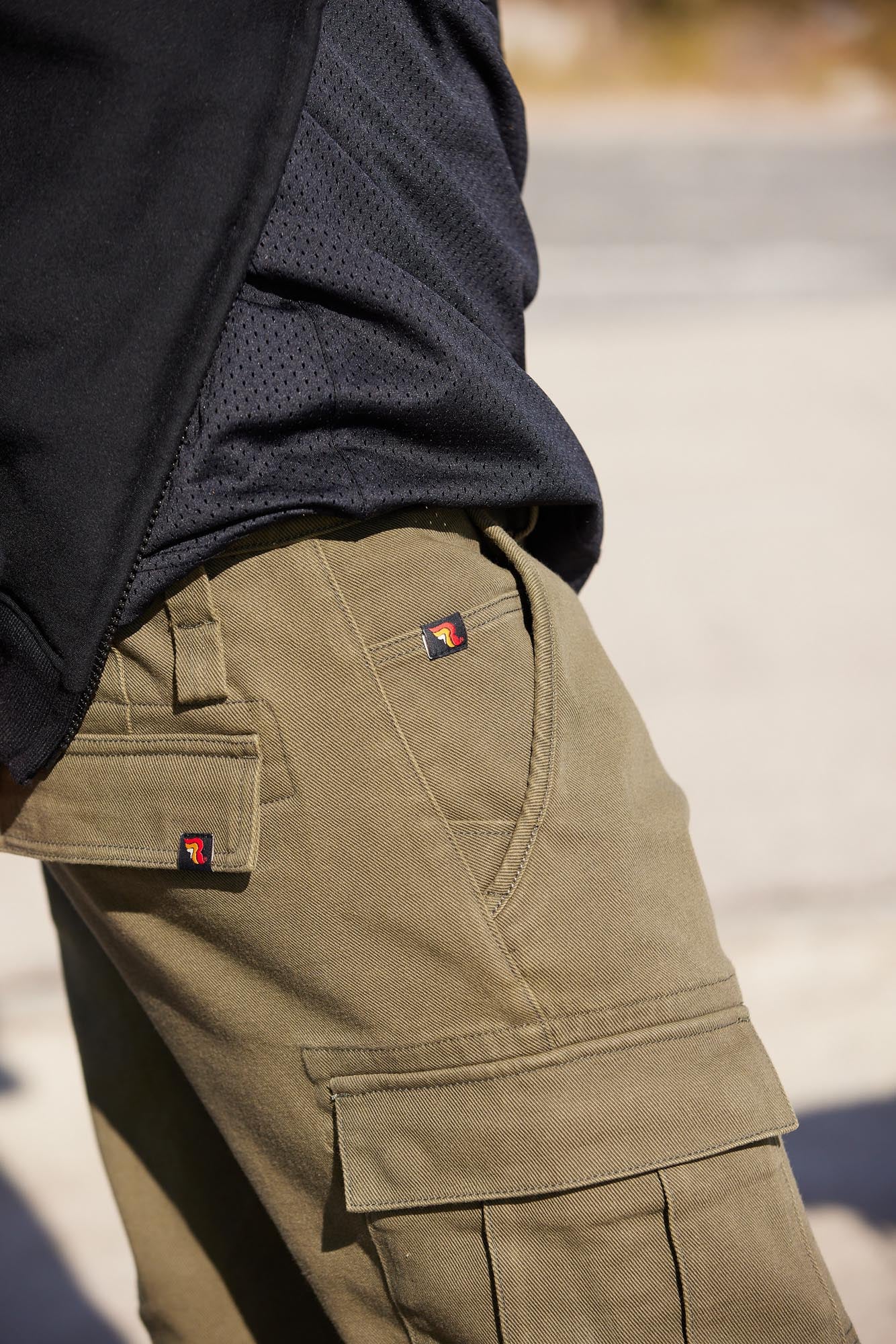Side view of Riding Culture Nate Motorcycle Textile Pants