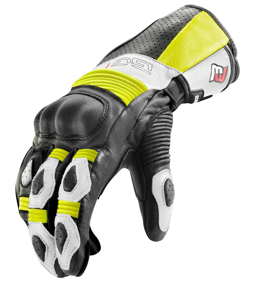 Bogotto Sprint perforierte Motorradhandschuhe schwarz/neon S Abbildung 2