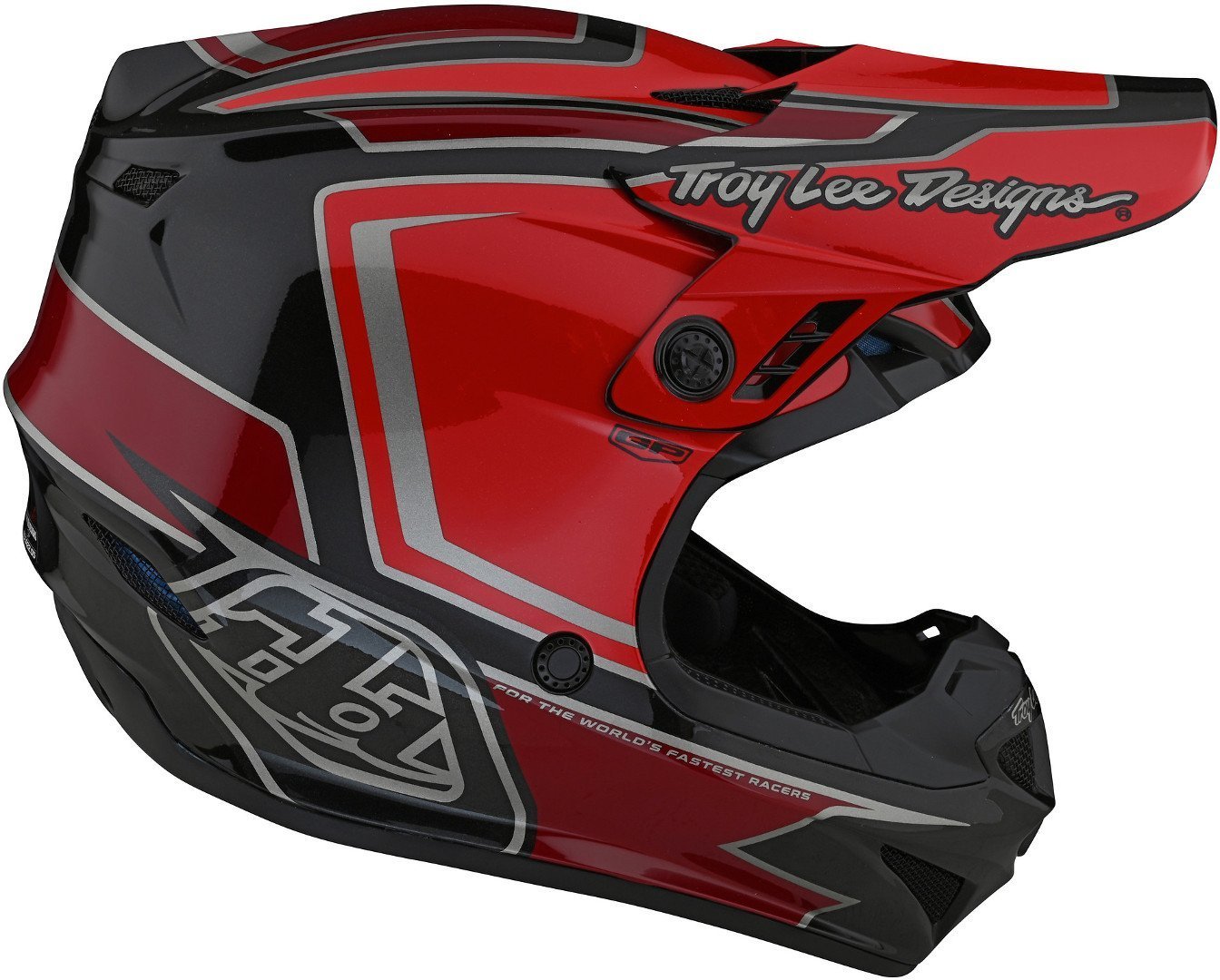 Troy Lee Designs GP Ritn Motocross Hjälm röd/svart Man (57/58) Figur 3